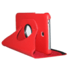 360 Degree Rotating Stand Leather Case Samsung Tab 3 7.0 -T210 / P3200 - Red