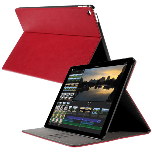 Apple iPad Pro 12.9 (1st Gen)- 360 Leather Case - RED Apple iPad Pro 12.9 (1st Gen)- 360 Leather Case - RED