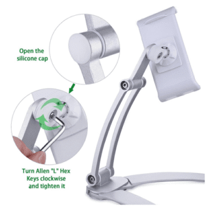 2-in-1 Kitchen Tablet Stand Wall Mount / under Cabinet Holder