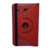 Samsung Galaxy Tab A 9.7" - Grid Plaid Pattern 360° Tablet Case - RED
