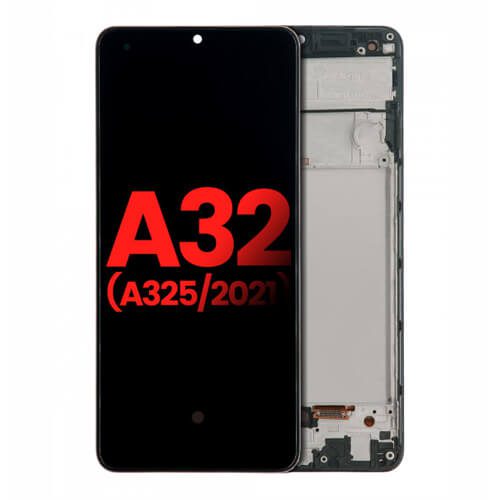 OLED ASSEMBLY WITH FRAME COMPATIBLE FOR SAMSUNG GALAXY A32 (A325 / 2021) - Black OLED ASSEMBLY WITH FRAME COMPATIBLE FOR SAMSUNG GALAXY A32 (A325 / 2021) - Black