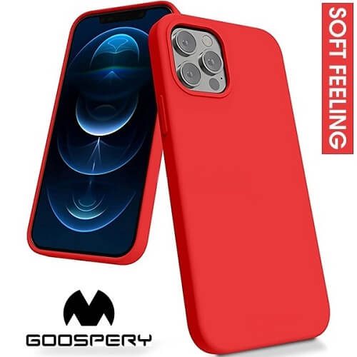 Soft Feeling Goospery for Apple iPhone 13 (6.1) - RED Soft Feeling Goospery for Apple iPhone 13 (6.1) - RED