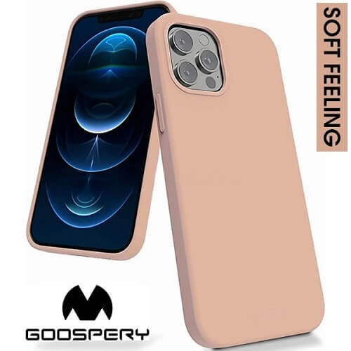 Soft Feeling Goospery for Apple iPhone 13 (6.1) - Pink Sand Soft Feeling Goospery for Apple iPhone 13 (6.1) - Pink Sand