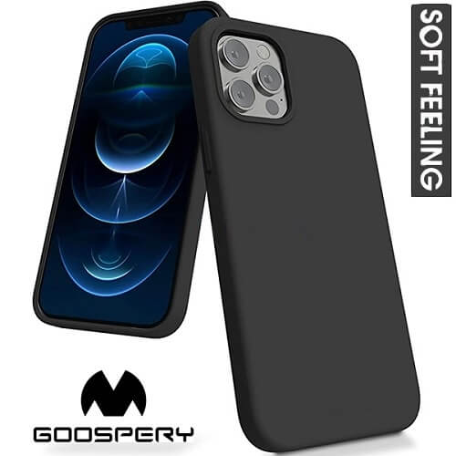 Soft Feeling Goospery for Apple iPhone 13 (6.1) - Black Soft Feeling Goospery for Apple iPhone 13 (6.1) - Black