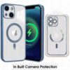 MagSafe Luxury Electroplated Case for Apple iPhone 13 (6.1) - Midnight Blue