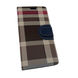 Plaid Leather Case For Google Pixel 3 XL