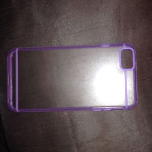 Case Clear With Corner Purple For Iphone 7 plus / 8 Plus Case Clear With Corner Purple For Iphone 7 plus / 8 Plus