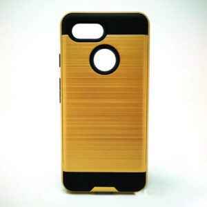 Slim Sleek Brush Metal Case Google Pixel 3 XL - Gold