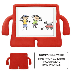 Silicone Case w/ Stand for Kids for Apple iPad Pro 10.5 / Air 3 / Pro 10.2 - RED