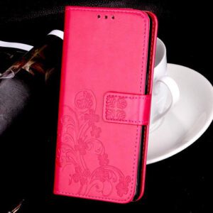 Leather Wallet Stand Function Case For Google Pixel 3 XL - Hot Pink
