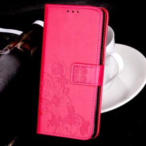 Leather Wallet Stand Function Case For Google Pixel 3 - Hot Pink