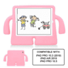 Silicone Case w/ Stand for Kids for Apple iPad Pro 10.5 / Air 3 / Pro 10.2 - Light Pink