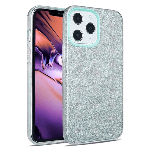 3-in-1 Glitter for Apple iPhone 13 Mini (5.4) - Teal 3-in-1 Glitter for Apple iPhone 13 Mini (5.4) - Teal