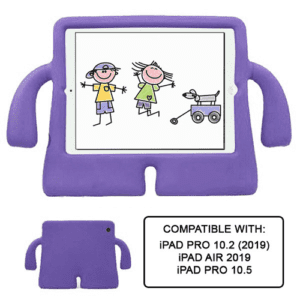 Silicone Case w/ Stand for Kids for Apple iPad Pro 10.5 / Air 3 / Pro 10.2 - Purple