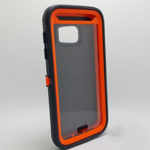 Fashion Defender Case with Belt Clip Samsung Galaxy S7 - Black / Orange Fashion Defender Case with Belt Clip Samsung Galaxy S7 - Black / Orange