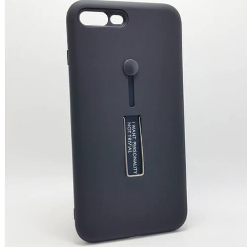 PERSONALITY RING HOLDER HYBRID KICKSTAND CASE APPLE IPHONE 7 PLUS / 8 PLUS - Black PERSONALITY RING HOLDER HYBRID KICKSTAND CASE APPLE IPHONE 7 PLUS / 8 PLUS - Black