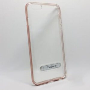 TanStar Aluminum Bumper Frame Case with Kickstand Apple iPhone 6 / 6S - Rose Gold