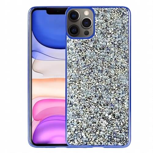 Rhinestone for Apple iPhone XR - Blue Rhinestone for Apple iPhone XR - Blue