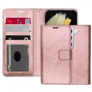 Photo ID Wallet for Samsung Galaxy S23 Plus - Rose Gold