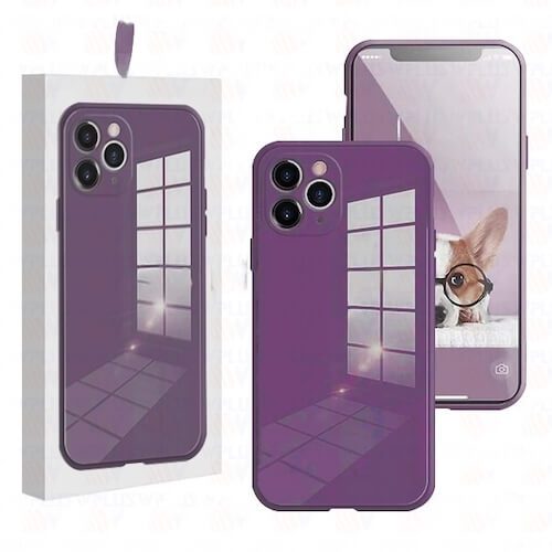 Silicone Glass Case for Apple iPhone 14 Pro (6.1) - Deep Purple Silicone Glass Case for Apple iPhone 14 Pro (6.1) - Deep Purple
