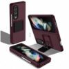 Kickstand Slim Arm Case for Samsung Galaxy Z fold 4 - Wine