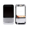 LCD Screen and Digitizer Full Assembly with Frame for BlackBerry Q5 - White