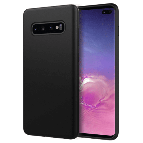Silicone Phone Case For Samsung Galaxy S10 Plus - Black Silicone Phone Case For Samsung Galaxy S10 Plus - Black