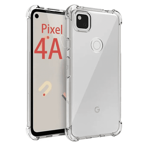 Case Silicone With Corner For Google Pixel 4 XL - Clear Case Silicone With Corner For Google Pixel 4 XL - Clear
