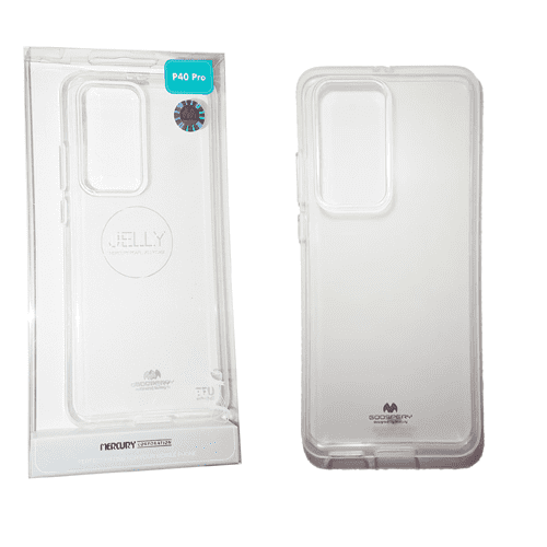 Jelly Case Mercury Silicone transparent For Huawei P40 Pro - Clear Jelly Case Mercury Silicone transparent For Huawei P40 Pro - Clear