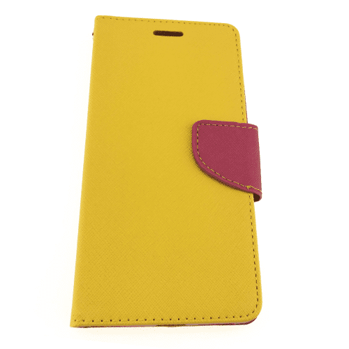 Leather Cover Cell Phone Case for Samsung S20 Plus - Yellow Leather Cover Cell Phone Case for Samsung S20 Plus - Yellow
