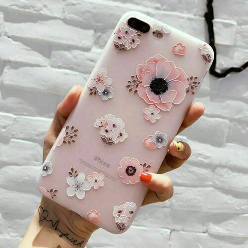 Matte Flower Case For Iphone 7P / 8P Matte Flower Case For Iphone 7P / 8P