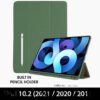 Smart Case With Pencil Holder for Apple iPad 10.2 (7/8 Gen) - Midnight Green