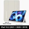 Smart Case With Pencil Holder for Apple iPad 10.2 (7/8 Gen) - Grey
