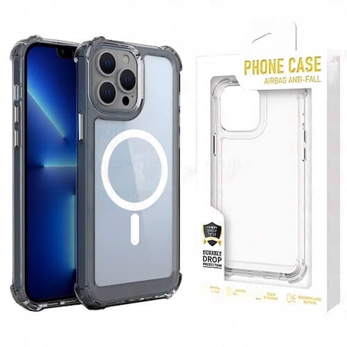 Magsafe Airbag Anti-Fall Case for Apple iPhone 14 Pro (6.1) - Smoke Magsafe Airbag Anti-Fall Case for Apple iPhone 14 Pro (6.1) - Smoke