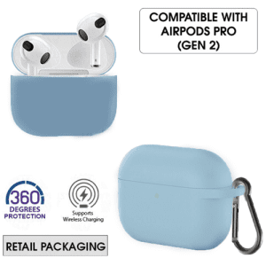 Silicone Airpods Pro (Gen 2) - Light Blue
