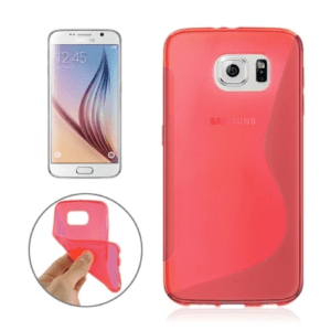 S Line TPU Case For Samsung Galaxy S6 Active - RED