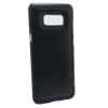 Leather Coated Silicone Hard Case Samsung Galaxy S8 - Black