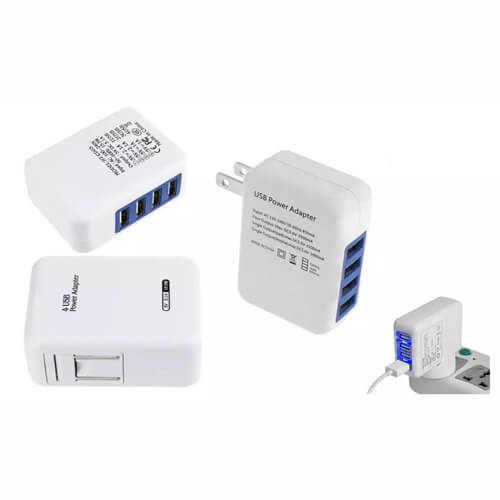 4 Port USB Portable Home Travel Wall Charger US Plug AC Power Adapter 4 Port USB Portable Home Travel Wall Charger US Plug AC Power Adapter