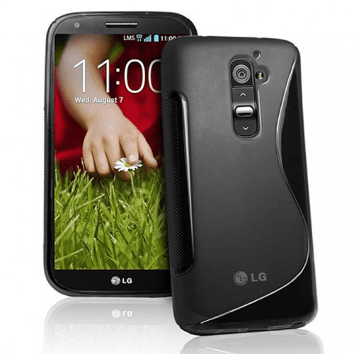 S-line Silicone Phone Case LG G2 - Black S-line Silicone Phone Case LG G2 - Black