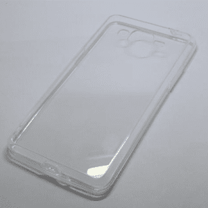 Silicone Phone Case With Dust Plug Samsung Galaxy Grand Prime - Clear