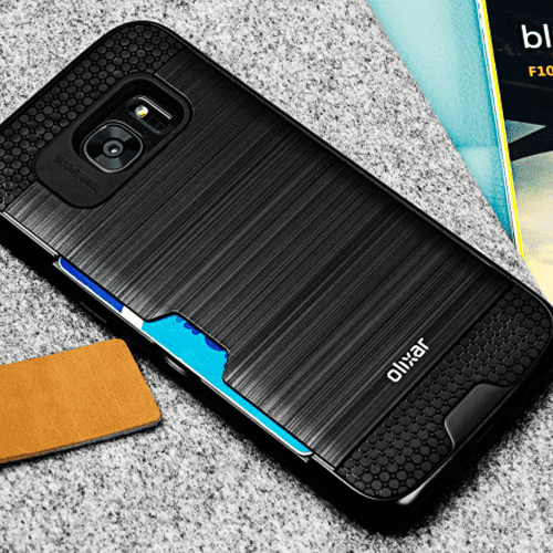 Case Metal Card Slot Samsung Galaxy S7 - Black Case Metal Card Slot Samsung Galaxy S7 - Black