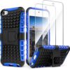 Heavy Duty Case For Ipod Touch 5 / 6 - Blue / Black