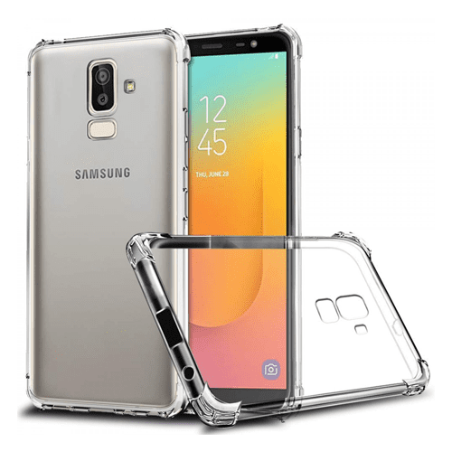 Reinforced Corners Silicone Phone Case Samsung Galaxy J8 2018 - Clear Reinforced Corners Silicone Phone Case Samsung Galaxy J8 2018 - Clear