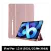 Smart Case With Pencil Holder for Apple iPad Pro 12.9 (2021) - Pink