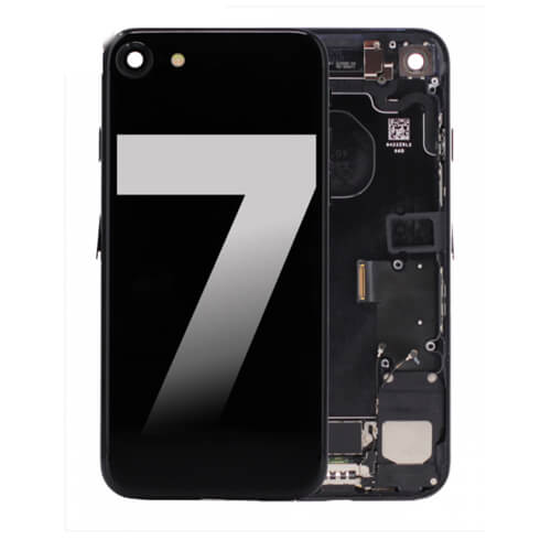BACK HOUSING W/ SMALL COMPONENTS PRE-INSTALLED COMPATIBLE FOR IPHONE 7 - MATTE BLACK BACK HOUSING W/ SMALL COMPONENTS PRE-INSTALLED COMPATIBLE FOR IPHONE 7 - MATTE BLACK