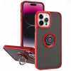 Case with Ring for Apple iPhone 15 Pro Max (6.7) - RED