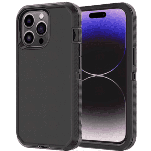 Triple Protection Case for Apple iPhone 15 Pro (6.1) - Black