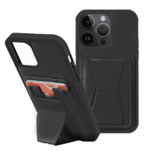 My Card Slot w/ kickstand Case for Apple iPhone 15 Pro (6.1) - Black