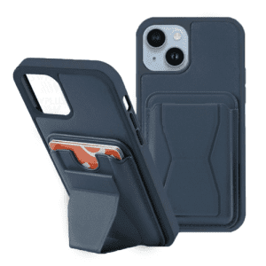 My Card Slot w/ kickstand Case for Apple iPhone 15 (6.1) - Navy