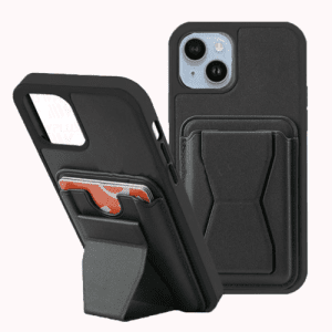My Card Slot w/ kickstand Case for Apple iPhone 15 (6.1) - Black